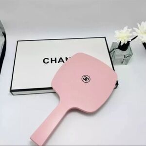 CHANEL Soft Pink Handheld Mirror